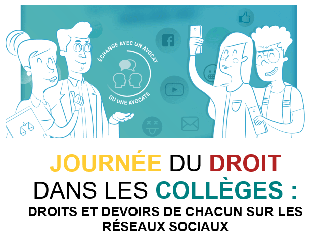 Le 4 octobre prochain, je participerai à la journée du droit dans les collège organisé par le @CNBarreaux  l 